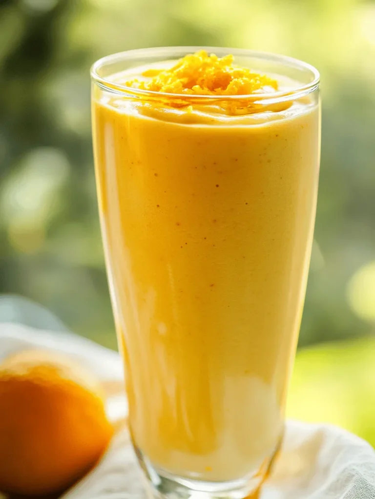 When it comes to our diet, balance is key, and this Creamy Orange Dreamsicle Protein Shake hits all the right notes. Packed with essential nutrients and beneficial ingredients, this shake not only satisfies your cravings but also supports your overall health.