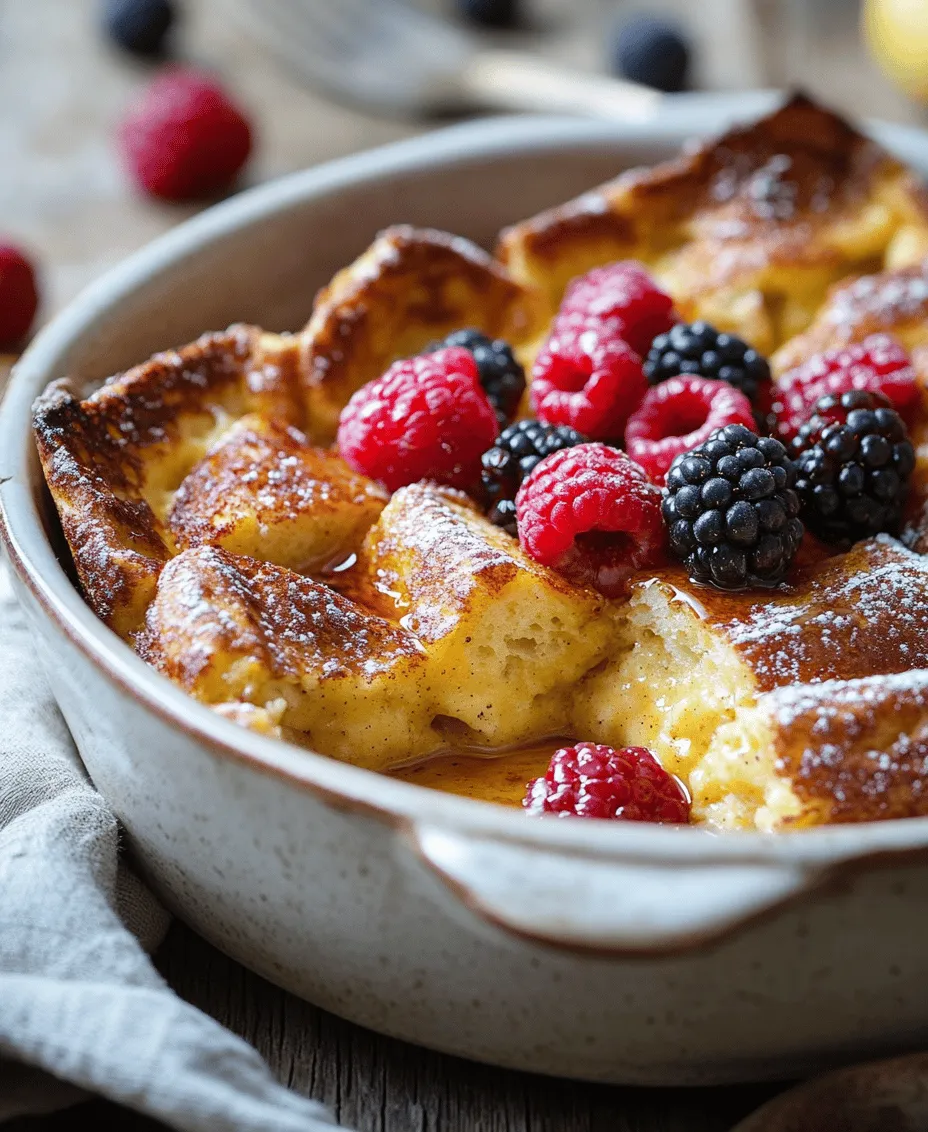 In the realm of breakfast delights, Overnight French Toast Casserole stands out as a crowd-pleaser, merging the comforting flavors of traditional French toast with the convenience of a make-ahead dish. Imagine waking up to the enticing aroma of cinnamon and vanilla wafting through your kitchen, with a warm, gooey casserole beckoning from the oven. This recipe is perfect for busy mornings, brunch gatherings, or holiday celebrations, allowing you to savor the rich, custardy goodness of challah or brioche bread without the fuss of cooking each slice individually.