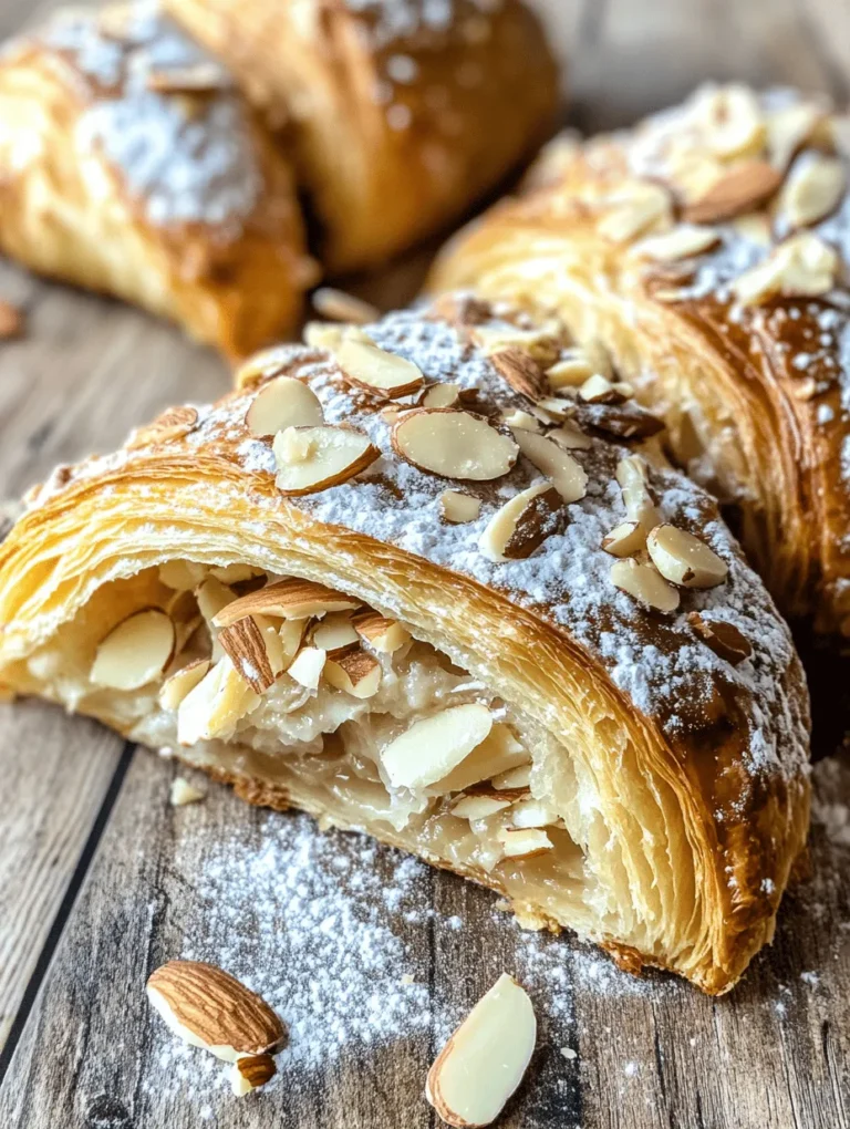 To create the perfect Almond Bliss Croissants, it is essential to understand the components that contribute to their delightful taste and texture. These pastries are made from a classic croissant dough, enriched with a sweet almond filling that elevates the experience. Each ingredient plays a significant role in achieving the desired flavor and flakiness characteristic of croissants.