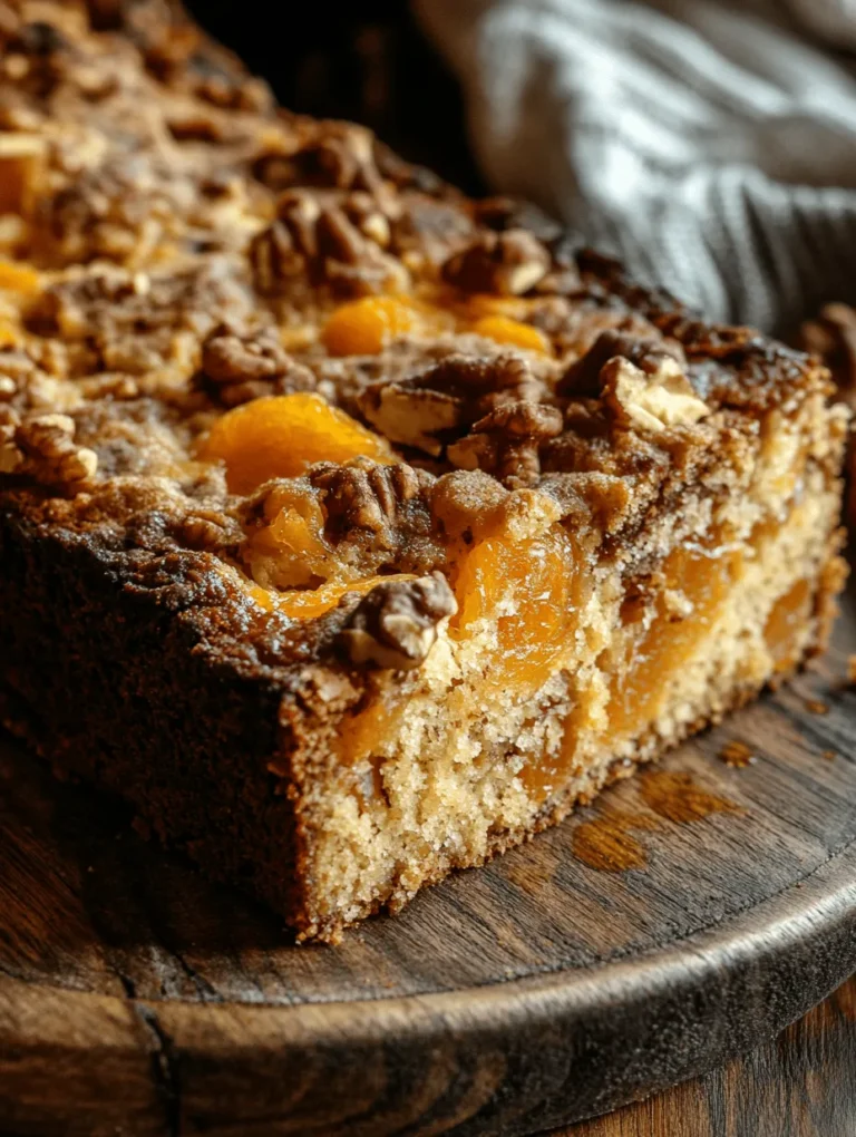 Quick & Easy Apricot and Walnut Fruitcake is a delightful dessert that perfectly marries the sweetness of dried apricots and mixed dried fruits with the satisfying crunch of walnuts. This recipe stands out not only for its rich flavors but also for its simplicity, making it an excellent choice for novice bakers and seasoned chefs alike. Unlike traditional fruitcakes that often require elaborate preparations and long baking times, this version is designed to be quick and stress-free, ensuring you can whip it up for any occasion, whether it’s a holiday gathering, a cozy family dinner, or just a sweet treat for yourself.