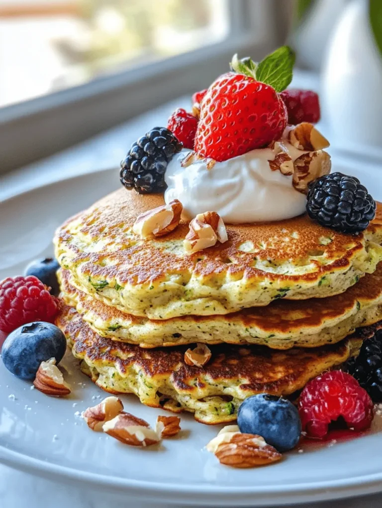 The foundation of any great recipe lies in its ingredients, and the Zesty Zucchini & Oatmeal Pancakes are no exception. Let’s explore the key components that contribute to both the flavor and health benefits of this dish.