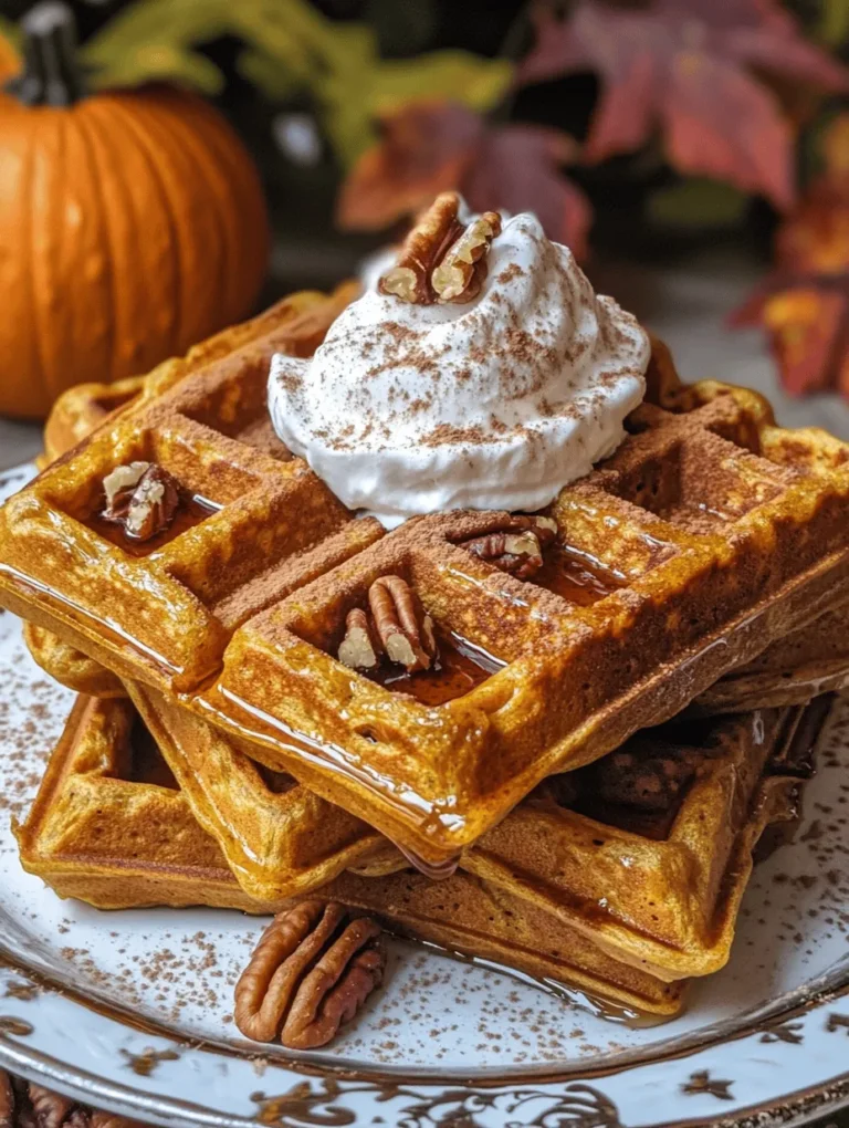 As autumn blankets the landscape in hues of orange and gold, there’s a palpable excitement in the air for the seasonal flavors that define this time of year. One flavor that stands out and has become a hallmark of fall is pumpkin. From lattes to pies, pumpkin-flavored dishes evoke warmth and comfort, making them beloved staples on menus and in homes alike. Among these seasonal delights, Fluffy Pumpkin Waffles Delight emerges as a perfect choice for breakfast or brunch. These waffles not only capture the essence of autumn but also offer a delightful combination of flavors and textures that will tantalize your taste buds.