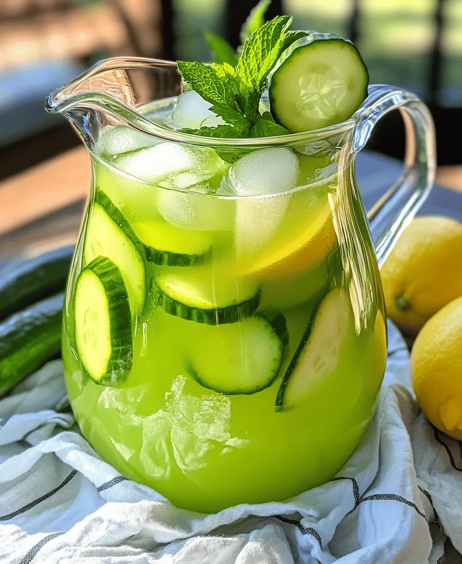 As the days grow longer and the sun shines brighter, summer presents the perfect opportunity to indulge in refreshing beverages that tantalize the taste buds and rejuvenate the spirit. Among these, the delightful Refreshing Cucumber Lemonade stands out as a quintessential summer drink. This beverage not only quenches your thirst but also adds a unique twist to the traditional lemonade by incorporating the cooling essence of cucumber along with the aromatic flavor of fresh mint.