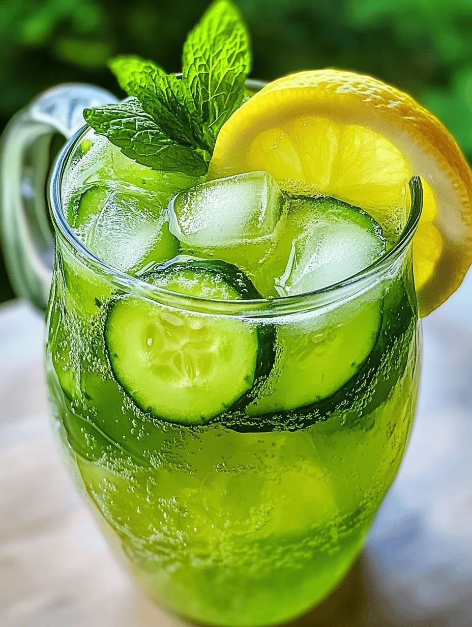 As the days grow longer and the sun shines brighter, summer presents the perfect opportunity to indulge in refreshing beverages that tantalize the taste buds and rejuvenate the spirit. Among these, the delightful Refreshing Cucumber Lemonade stands out as a quintessential summer drink. This beverage not only quenches your thirst but also adds a unique twist to the traditional lemonade by incorporating the cooling essence of cucumber along with the aromatic flavor of fresh mint.