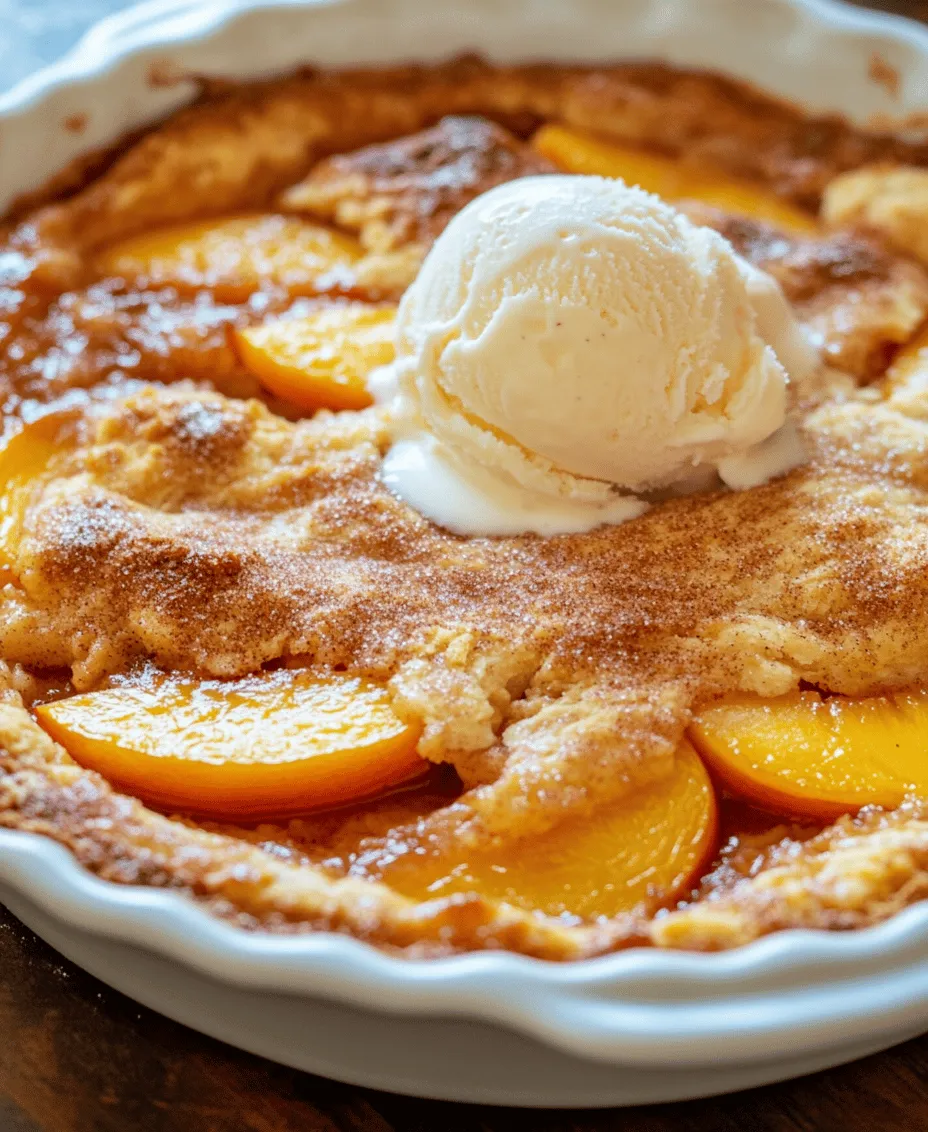 Peach cobbler is more than just a dessert; it is a warm embrace, a slice of nostalgia, and a true representation of Southern hospitality. This quintessential Southern treat captures the essence of summer with its juicy, sweet peaches nestled beneath a golden, buttery crust. The aroma of cinnamon and baked fruit wafting from the oven evokes cherished memories of family gatherings, picnics, and lazy afternoons spent on the porch. For many, peach cobbler is a symbol of comfort, bringing a taste of home to the table.