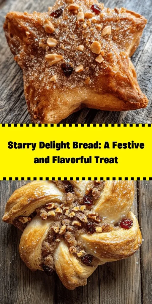 Bake up a festive treat with this gorgeous Starry Delight Bread! Soft and pillowy, this bread is filled with a sweet mixture of brown sugar, cinnamon, and optional nuts and dried fruit for added texture. Perfect for gatherings or celebrations, it looks stunning on any table. Follow the easy steps to twist and shape your dough into a stunning star, and enjoy the delightful aroma as it bakes. Serve warm for a memorable treat that everyone will love!