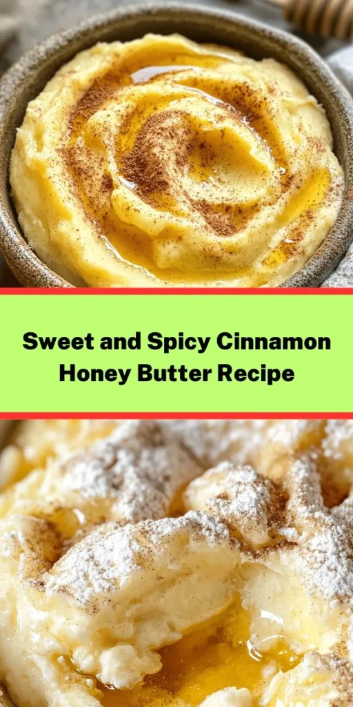 Indulge in the delightful richness of Sweet and Spicy Cinnamon Honey Butter! This easy 10-minute recipe transforms simple ingredients into a creamy, fluffy spread perfect for warm rolls or toast. With just unsalted butter, powdered sugar, honey, cinnamon, and a hint of vanilla, you can create a sweet and spicy treat that elevates any breakfast or snack. Make enough for sharing or save some in the fridge for later. Enjoy this perfect blend of flavors anytime!