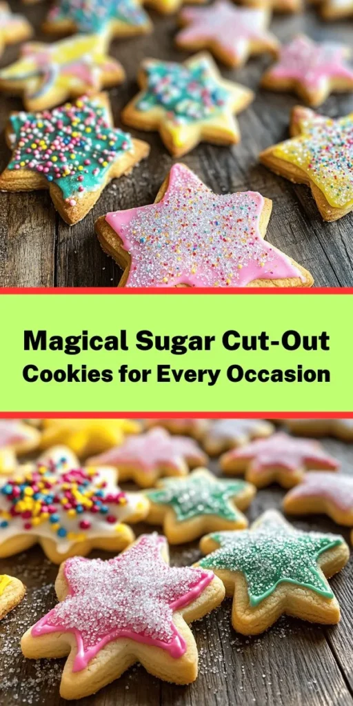 Get ready to bake some joy with these Magical Sugar Cut-Out Cookies! This delightful recipe combines buttery goodness with a touch of sweetness, perfect for any occasion. With just a few simple ingredients, you'll create tender cookies that are fun to decorate. Roll out the chilled dough, use your favorite cookie cutters, and let your creativity shine with royal icing and sprinkles. Perfect for sharing or enjoying at home, these cookies will bring a smile to everyone!