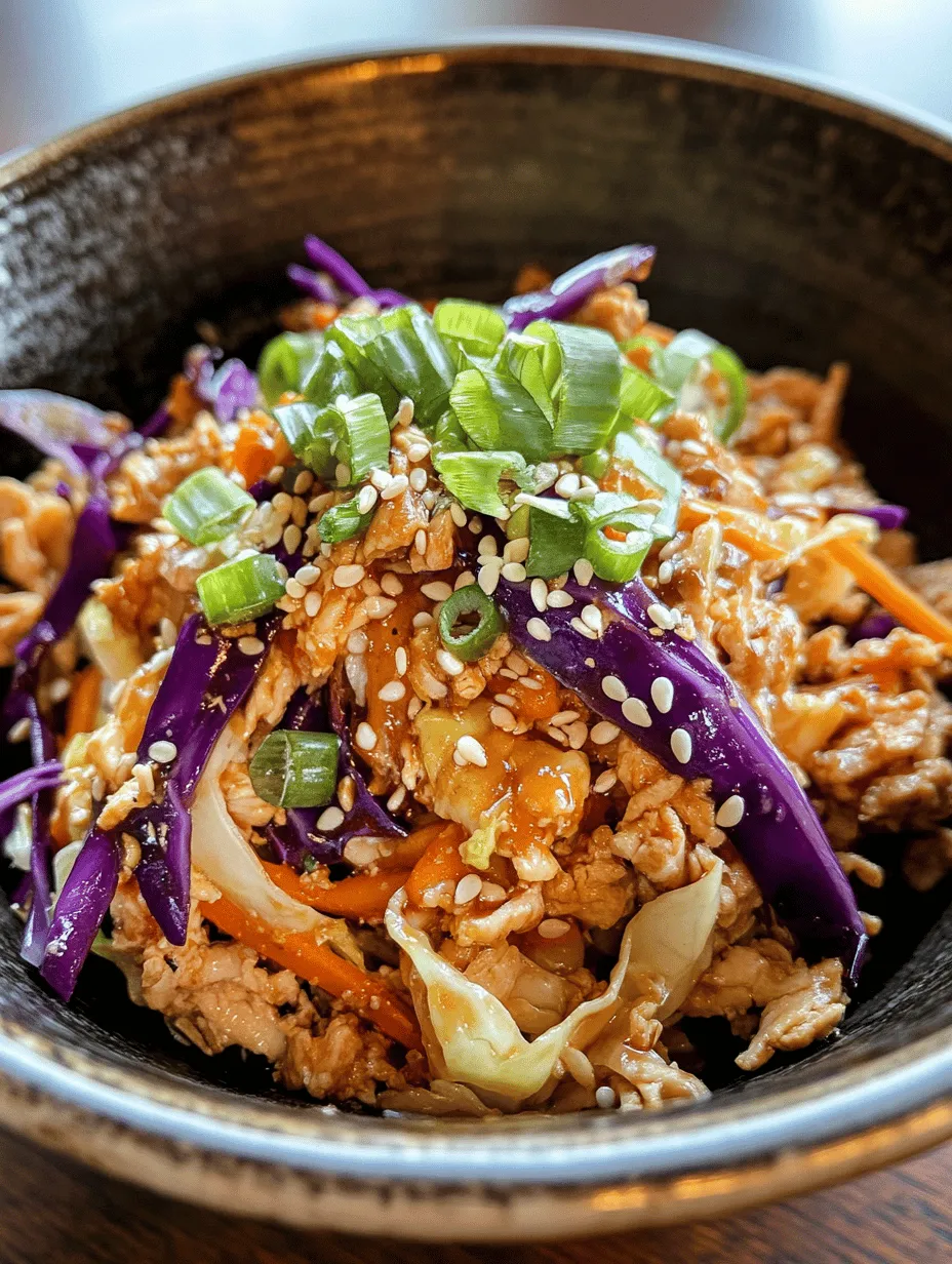 In today's fast-paced world, finding meals that are both nutritious and quick to prepare is a challenge many of us face. Enter the Chicken Egg Roll in a Bowl Delight, a trendy dish that offers all the flavors of traditional egg rolls without the fuss. This deconstructed version of the classic Chinese appetizer encapsulates the essence of comfort food while promoting a healthier lifestyle.