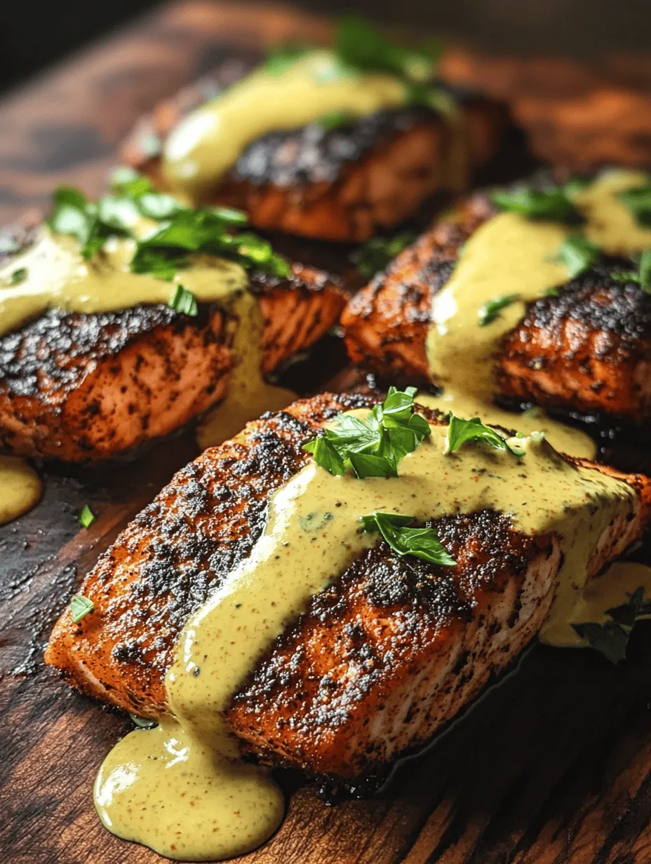 If you’re searching for a dish that is both delicious and nutritious, look no further than blackened salmon with creamy Dijon sauce. This culinary delight combines the rich, robust flavors of blackened seasoning with the creamy, tangy notes of a Dijon mustard sauce, creating an explosion of taste that is sure to impress. Whether you are a seafood lover or just looking to incorporate more healthy options into your diet, this recipe is an excellent choice. Salmon is not only flavorful but also packed with essential nutrients, making it a staple in many healthy eating plans.