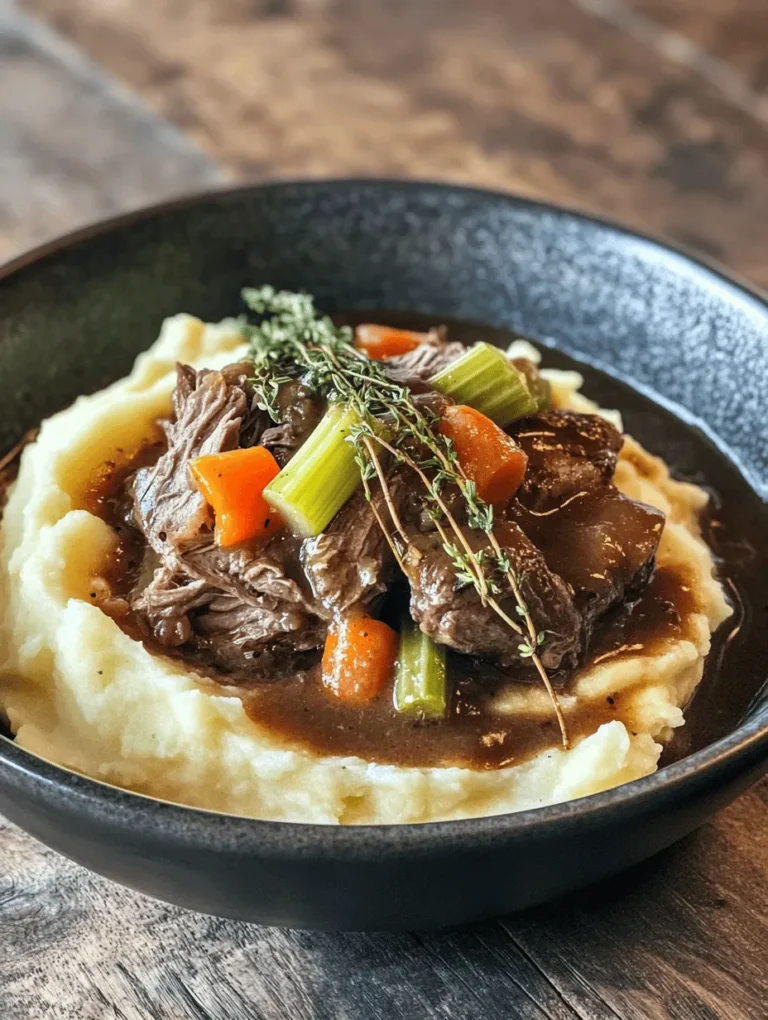 The comforting aroma of a savory pot roast wafting through the house is a hallmark of home-cooked meals that brings warmth and nostalgia. This Instant Pot Pot Roast recipe, paired with creamy mashed potatoes and rich gravy, not only promises delicious flavors but also delivers convenience and efficiency. The Instant Pot revolutionizes the traditional pot roast, allowing you to achieve tender, flavorful meat in a fraction of the time it would normally take. With its melt-in-your-mouth chuck roast, perfectly cooked vegetables, and silky mashed potatoes, this dish is perfect for family gatherings or a cozy weeknight dinner.