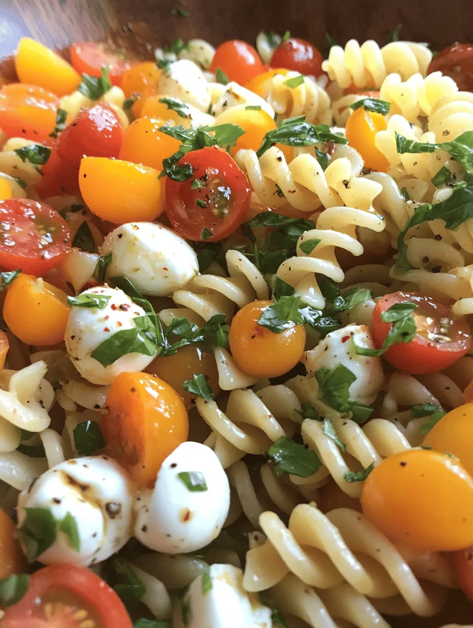 Originating from the sun-soaked shores of Italy, the classic Caprese salad is a celebration of fresh, vibrant ingredients. Traditionally composed of ripe tomatoes, creamy mozzarella cheese, fragrant basil, a drizzle of olive oil, and a splash of balsamic vinegar, this dish represents the essence of Italian cuisine: simplicity and quality. While the original Caprese salad stands as a timeless favorite, the Caprese Pasta Salad offers a delightful twist that transforms this beloved appetizer into a hearty, satisfying meal.