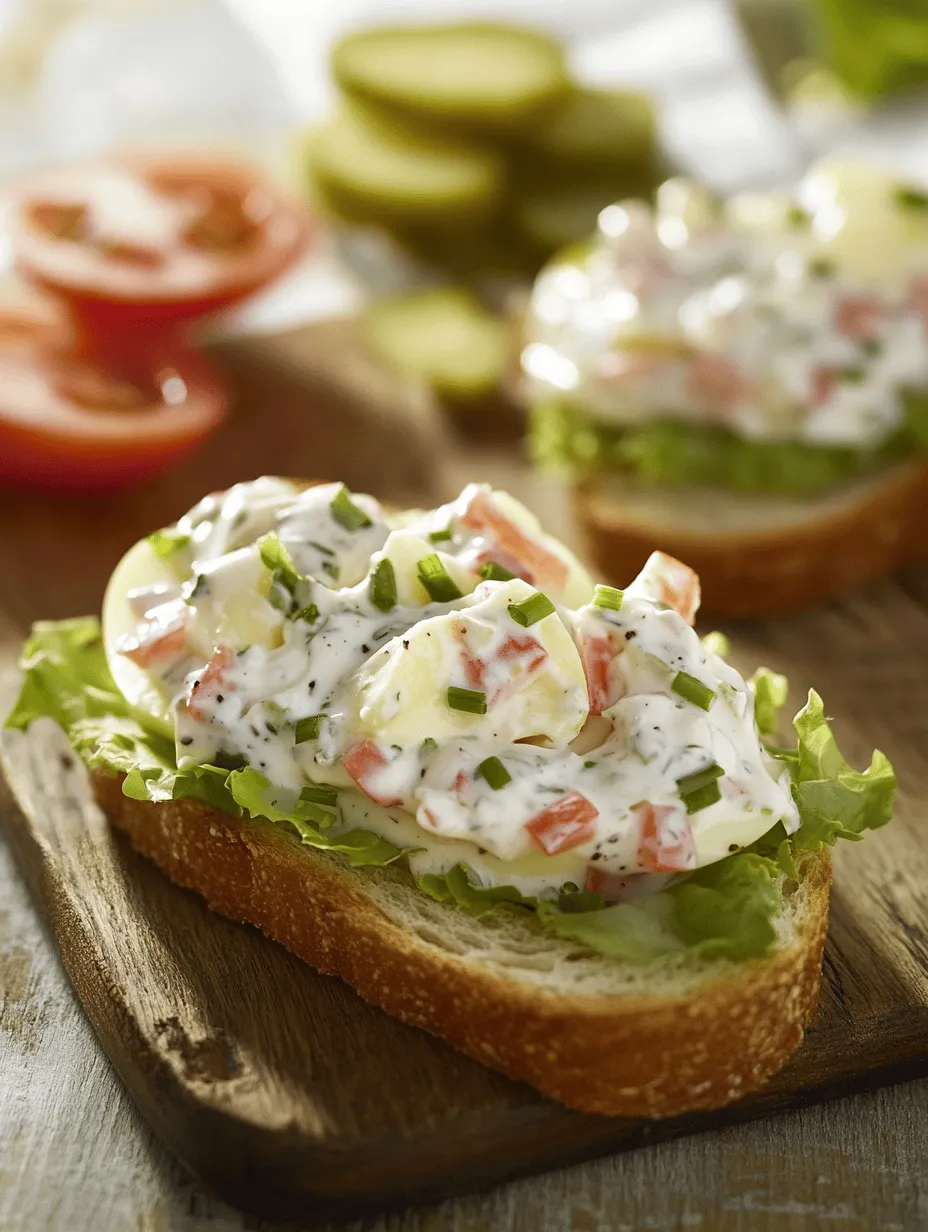 To create the ultimate egg salad sandwich, it's essential to understand the role of each ingredient. They work together harmoniously to produce that creamy texture and rich flavor profile that we all love. Here’s a closer look at the main components that make up this classic recipe: