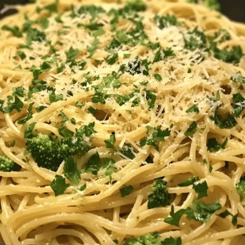 In today’s fast-paced world, easy and quick meals are essential for busy individuals and families. With the constant hustle and bustle of daily life, finding time to prepare a wholesome dinner can be a challenge. However, one recipe that perfectly balances simplicity, flavor, and nutrition is the Easy One-Pot Garlic Butter Broccoli Pasta. This dish not only brings together the delightful taste of garlic and butter but also incorporates vibrant broccoli, making it a wholesome meal option.