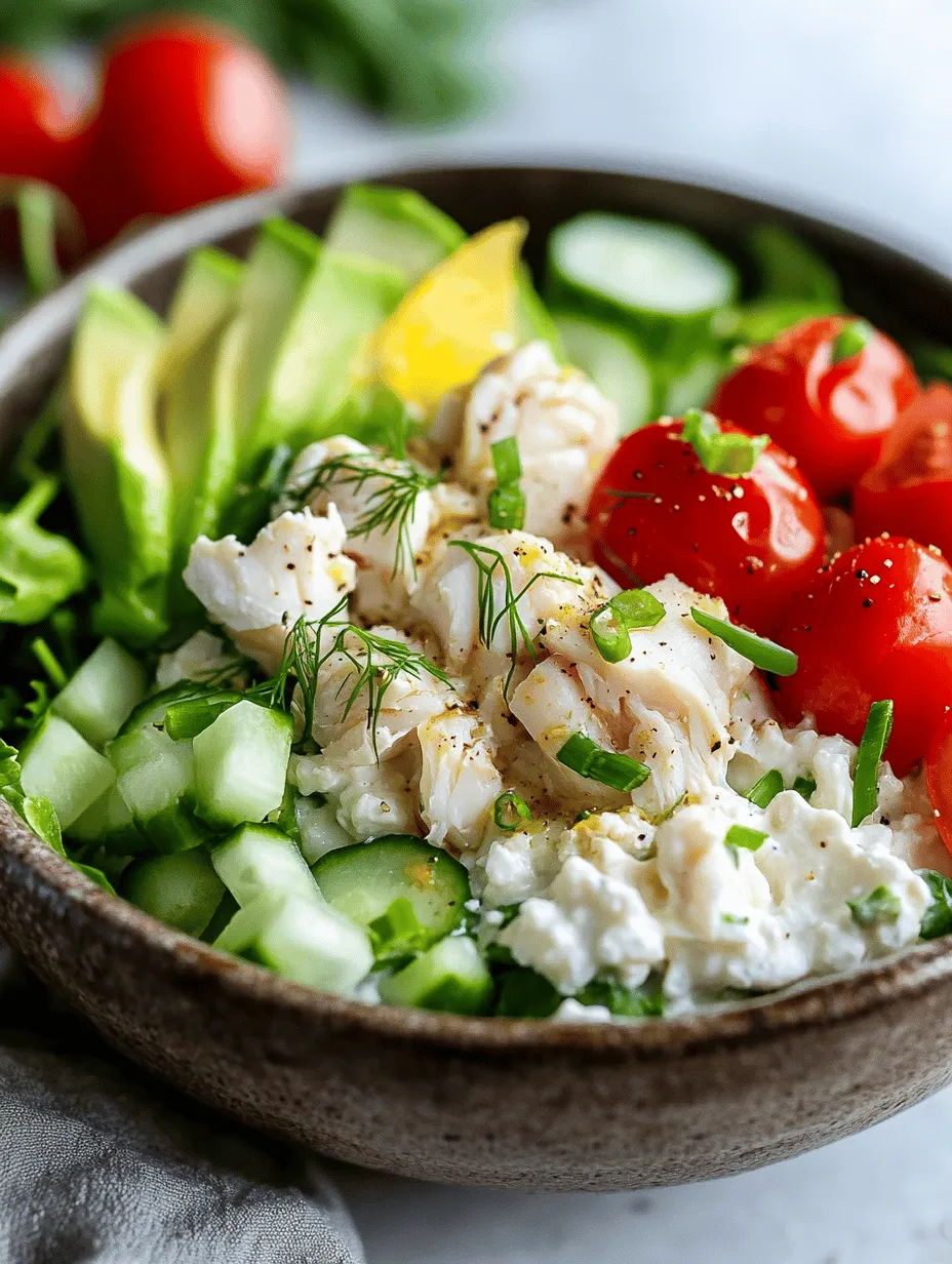 Welcome to the world of delicious, nutritious meals that not only satisfy your taste buds but also nourish your body. The Crab Cottage Cheese Bowl Delight is a culinary masterpiece that beautifully marries the creamy texture of cottage cheese with the delicate, sweet flavor of lump crab meat. This dish is more than just a meal; it’s a refreshing and healthy option for those looking to indulge without the guilt.