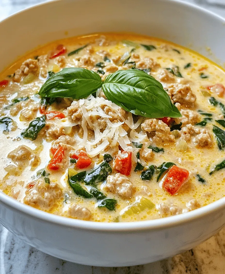 In the realm of comfort food, few dishes evoke warmth and satisfaction quite like a hearty soup. This One Pot Creamy Italian Ground Chicken Soup combines rich flavors and wholesome ingredients, making it a perfect meal for any day of the week. Picture yourself on a chilly evening, the scent of savory herbs wafting through your kitchen, inviting you to gather around the table with loved ones. This recipe not only pleases the palate but also nourishes the body, offering a delightful balance of taste and nutrition.