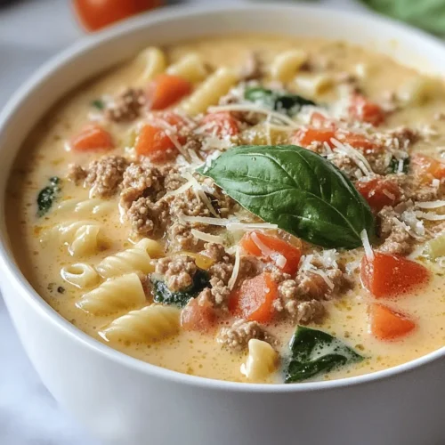 In the realm of comfort food, few dishes evoke warmth and satisfaction quite like a hearty soup. This One Pot Creamy Italian Ground Chicken Soup combines rich flavors and wholesome ingredients, making it a perfect meal for any day of the week. Picture yourself on a chilly evening, the scent of savory herbs wafting through your kitchen, inviting you to gather around the table with loved ones. This recipe not only pleases the palate but also nourishes the body, offering a delightful balance of taste and nutrition.