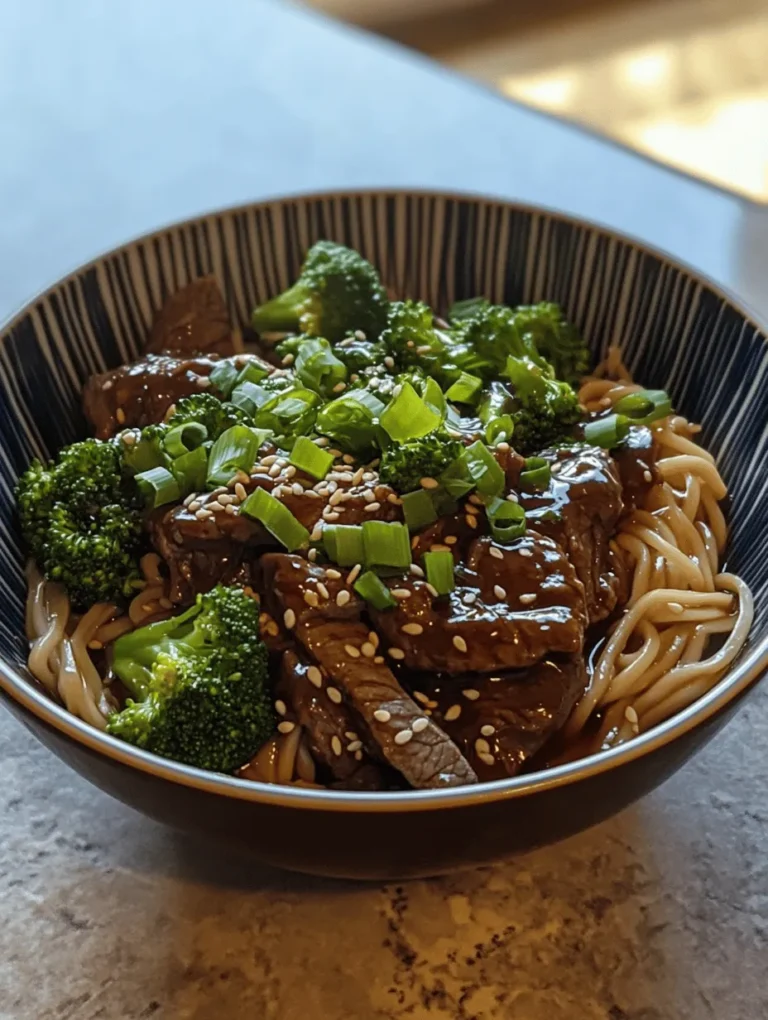 Beef and Broccoli Lo Mein is a beloved dish that captures the essence of Asian cuisine, combining tender beef and vibrant broccoli with perfectly cooked lo mein noodles. This dish has gained immense popularity not just in Chinese restaurants but also in home kitchens around the world, thanks to its enticing flavors and satisfying textures. The savory blend of soy and oyster sauces enhances the rich taste of the beef, while the crispness of the broccoli adds a fresh and nutritious element to the dish.