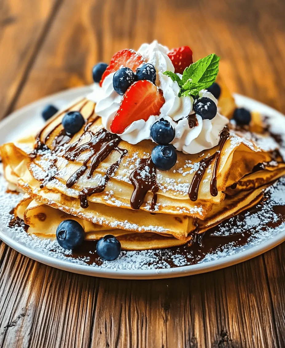 Welcome to the delightful world of crepes—thin, delicate pancakes that have captured the hearts and palates of food lovers around the globe. Whether served for breakfast, as a decadent dessert, or enjoyed as a quick snack, Sweet Vanilla Dreams Crepes offer a versatile canvas for a myriad of flavors and toppings. With their light, airy texture and sweet, fragrant aroma, these crepes are a perfect way to start your day or indulge your sweet tooth.