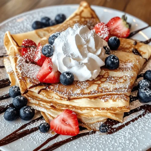 Welcome to the delightful world of crepes—thin, delicate pancakes that have captured the hearts and palates of food lovers around the globe. Whether served for breakfast, as a decadent dessert, or enjoyed as a quick snack, Sweet Vanilla Dreams Crepes offer a versatile canvas for a myriad of flavors and toppings. With their light, airy texture and sweet, fragrant aroma, these crepes are a perfect way to start your day or indulge your sweet tooth.