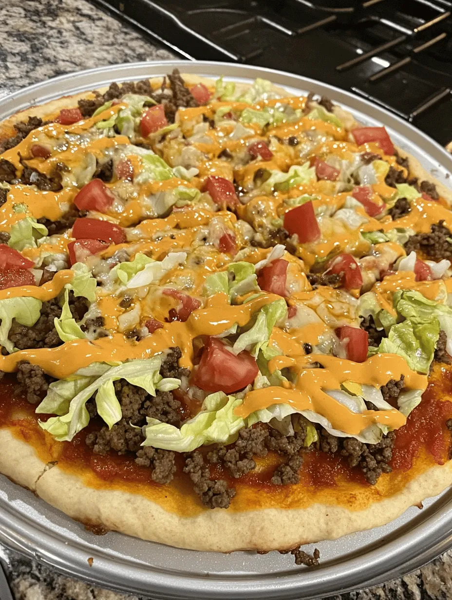 Imagine a culinary creation that combines the classic flavors of a Big Mac with the beloved comfort of pizza—a delightful fusion that satisfies cravings for both fast food and home-cooked meals. Welcome to the Big Mac Pizza, an innovative recipe that has taken the best of both worlds to create a dish that is both familiar and exciting. This recipe is not just about enjoying a slice of pizza; it’s about relishing the experience of two iconic comfort foods coming together in a fun and tasty way.