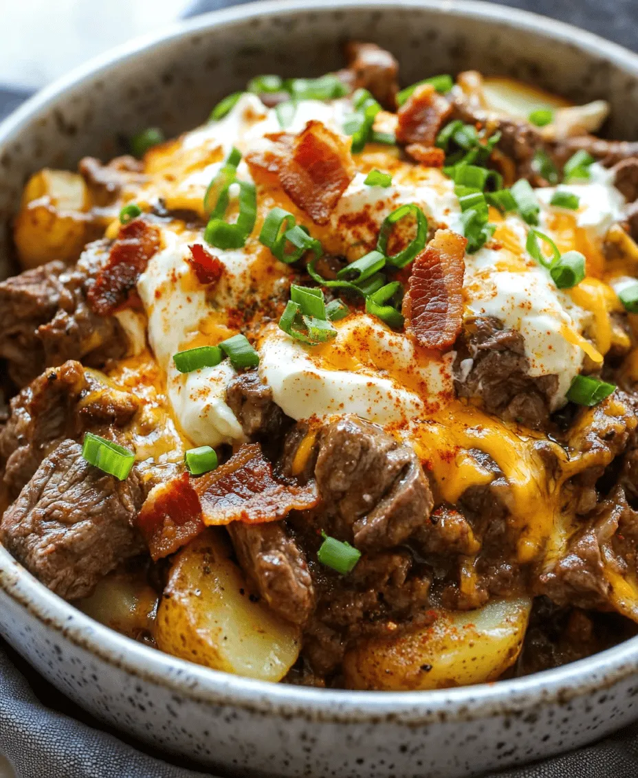 Crockpot meals have a special place in the hearts of home cooks, offering convenience without sacrificing flavor. The beauty of a crockpot lies in its ability to transform simple ingredients into mouthwatering, hearty dishes with minimal effort. One standout recipe that exemplifies this magic is the Loaded Steak and Potato Bake. This dish combines tender steak with creamy potatoes, topped with a delightful medley of garnishes, making it a comforting one-pot wonder that is sure to please the whole family.