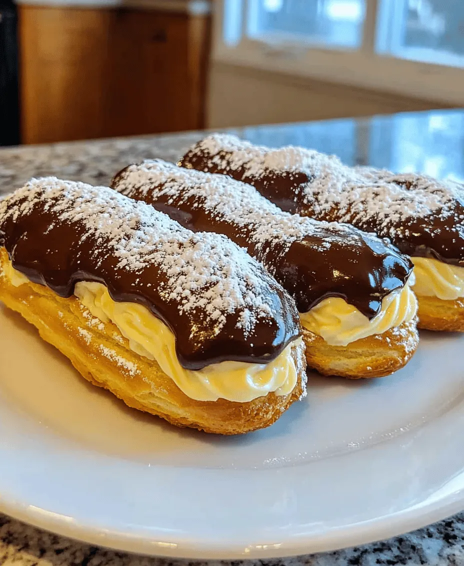 Éclairs, the iconic French pastry known for their delicate, airy texture and rich flavors, have captivated dessert lovers around the world for centuries. These delightful treats, often filled with luscious cream and topped with a glossy chocolate ganache, are a staple in patisseries and a favorite among home bakers. The appeal of homemade éclairs lies not just in their exquisite taste but also in the satisfaction of crafting them from scratch. This guide will walk you through the process of creating your own delightful cream-puffed éclairs, ensuring you achieve the perfect light and fluffy pastry filled with creamy goodness.