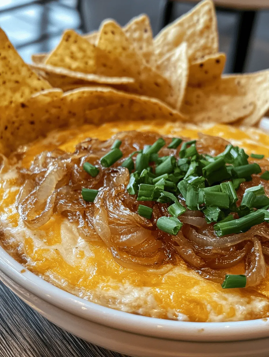 Dips have become a staple at social gatherings, effortlessly bringing friends and family together over shared flavors and experiences. Whether it’s a lively game day, a cozy family gathering, or a festive celebration, dips serve as the perfect accompaniment to a variety of dishes, inviting everyone to dig in and enjoy. Among the myriad of options, the Cheesy Caramelized Hot Onion Dip stands out as a true crowd-pleaser. This dip not only tantalizes the taste buds but also boasts a creamy texture and rich flavors that leave everyone coming back for more.