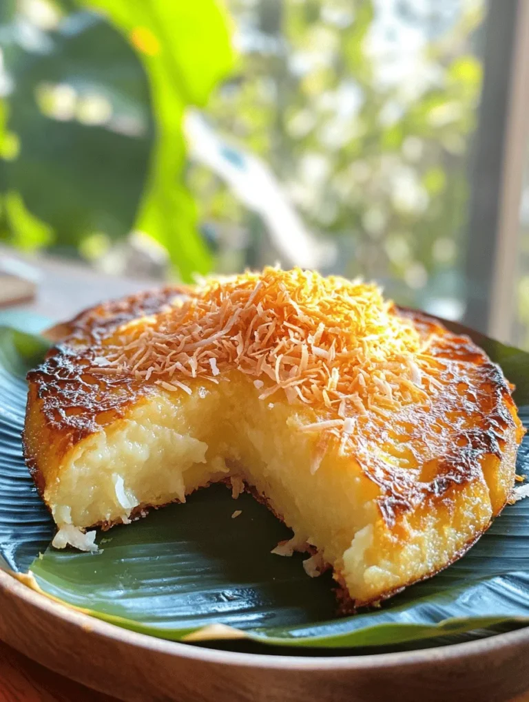 Bibingka is not just a dessert; it's a beloved traditional Filipino delicacy that evokes nostalgia, especially during the festive season. Originating primarily from the provinces of the Philippines, this rice cake is often associated with the Christmas holiday, specifically during the traditional Simbang Gabi or Night Masses. As the sweet aroma of bibingka fills the air, it brings warmth to the hearts of many Filipinos, making it a staple during family gatherings and celebrations.