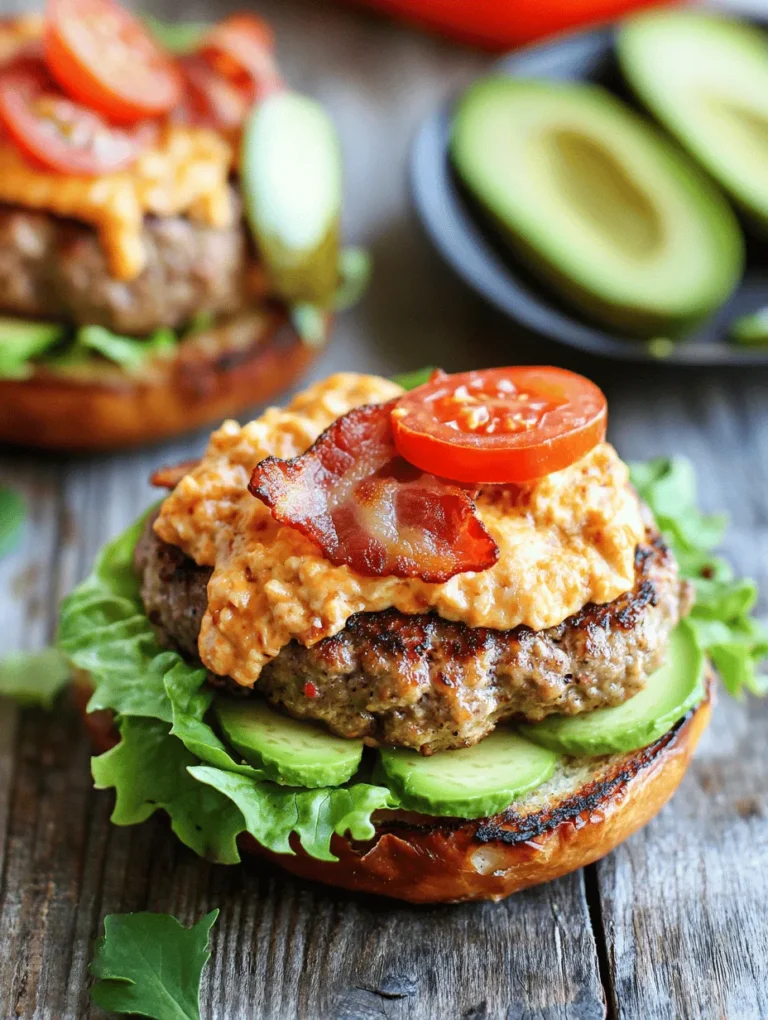 In the ever-evolving world of gourmet burgers, creativity knows no bounds. Classic recipes are being transformed with innovative toppings and flavor combinations, making the humble burger a culinary canvas. One such delightful creation is the Cheesy Pimento Burger Delight, a dish that elevates the traditional burger experience to new heights. This burger introduces the tangy and creamy goodness of pimento cheese, a beloved Southern staple, to the classic beef patty.
