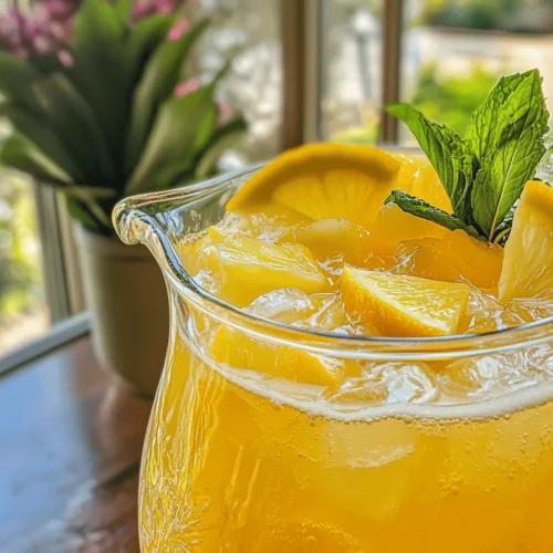 As the sun beats down and temperatures soar, nothing quite hits the spot like a refreshing beverage. Enter Tropical Zest Pineapple Lemonade Punch, a vibrant and thirst-quenching drink that encapsulates the essence of a tropical paradise. This punch is not only a delightful treat for your taste buds but also a visual feast, boasting bright yellows and greens that invoke feelings of summer bliss. Whether you're hosting a backyard barbecue, a pool party, or simply looking to cool off on a hot afternoon, this punch is sure to impress friends and family alike.