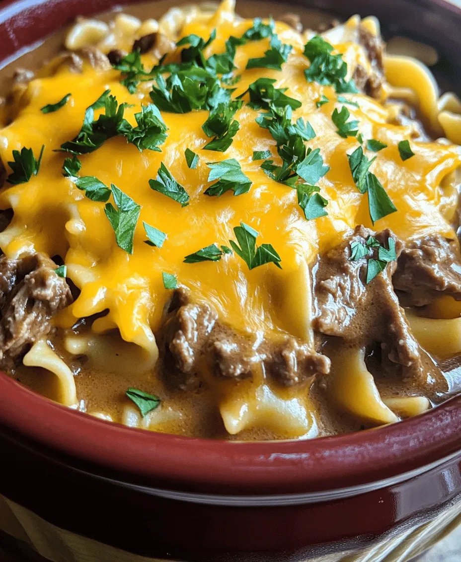 Creating the perfect Easy Crockpot Cheesy Beef and Noodles starts with understanding the core ingredients that come together to form this delicious meal. Each component plays a crucial role in building flavors and textures that will leave everyone asking for seconds.