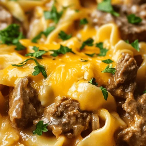 Creating the perfect Easy Crockpot Cheesy Beef and Noodles starts with understanding the core ingredients that come together to form this delicious meal. Each component plays a crucial role in building flavors and textures that will leave everyone asking for seconds.