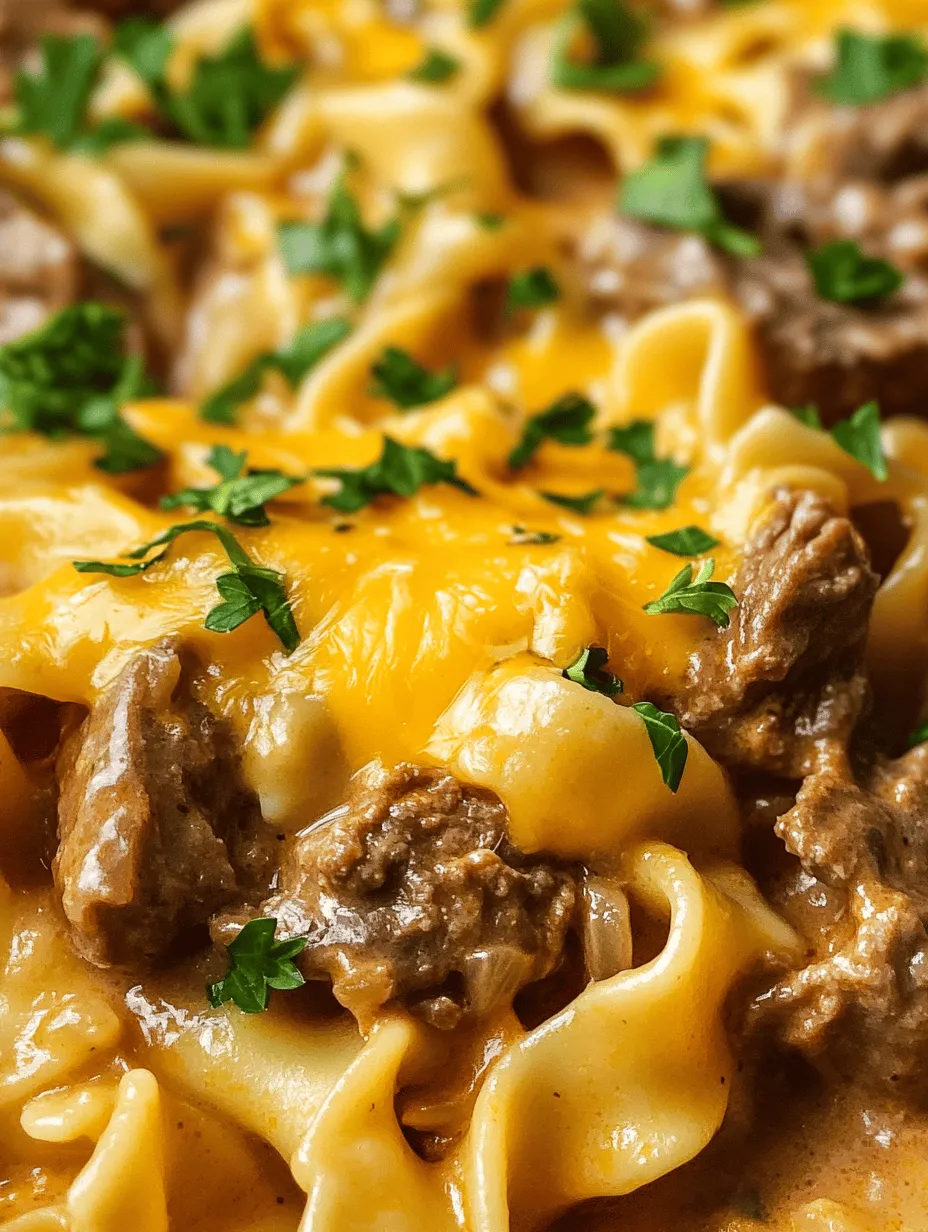 Creating the perfect Easy Crockpot Cheesy Beef and Noodles starts with understanding the core ingredients that come together to form this delicious meal. Each component plays a crucial role in building flavors and textures that will leave everyone asking for seconds.