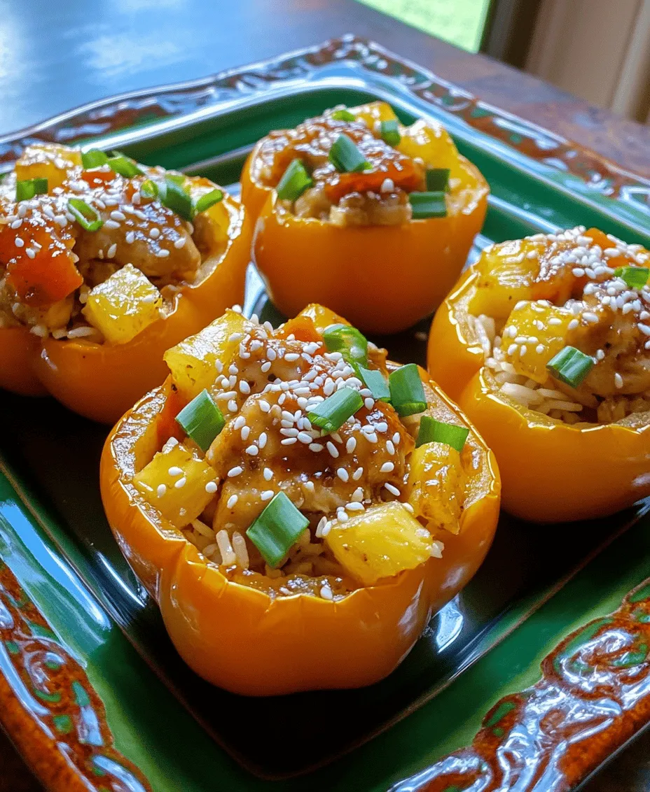 If you're on the lookout for a dish that combines vibrant flavors with a nutritional punch, look no further than Teriyaki Pineapple Chicken & Rice Stuffed Peppers. This delightful recipe is not only visually stunning but also remarkably satisfying. Imagine colorful bell peppers brimming with tender chicken, sweet pineapple, and fluffy jasmine rice, all enveloped in a rich teriyaki glaze. The fusion of flavors—from the savory to the sweet—creates a dish that's perfect for a family dinner, meal prep, or even a special occasion.
