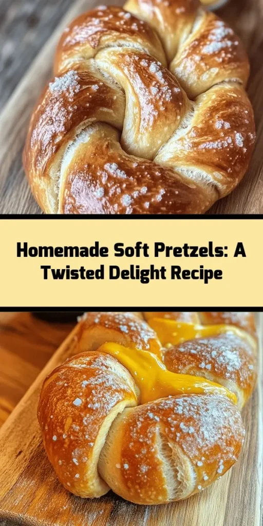 Indulge in the ultimate snack with these homemade soft pretzels! This recipe is easy to follow and yields deliciously warm, twisted delights perfect for sharing. With just a few ingredients like flour, yeast, and baking soda, you can create golden brown pretzels that are soft on the inside and perfectly salty on the outside. Enjoy them fresh out of the oven, brushed with melted butter, or paired with your favorite dips. Perfect for movie nights or game day!