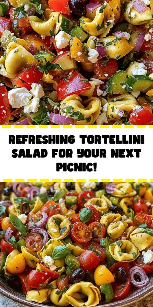 Brighten up your meal with this delicious Tortellini Tango Pasta Salad! Bursting with flavor from cheese tortellini, fresh veggies like cherry tomatoes and cucumber, and zesty feta, this salad is perfect for a light lunch or a side dish at your next gathering. With a simple dressing of olive oil and red wine vinegar, it's easy to whip up. Chill for 30 minutes to let the flavors meld, and enjoy a delightful taste sensation that's sure to impress!