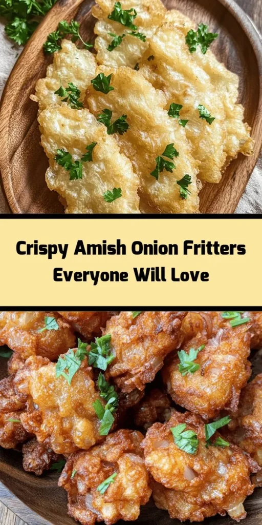 Dive into the deliciousness of Amish Onion Fritters! Perfectly crispy and packed with savory flavors, these fritters are made with simple ingredients like fresh onions, flour, and a hint of spice. They’re easy to whip up in just 30 minutes, making them a fantastic snack or side dish. Serve them warm with your favorite dipping sauce and enjoy the delightful crunch! Ideal for gatherings or a cozy night in. Give this recipe a try!