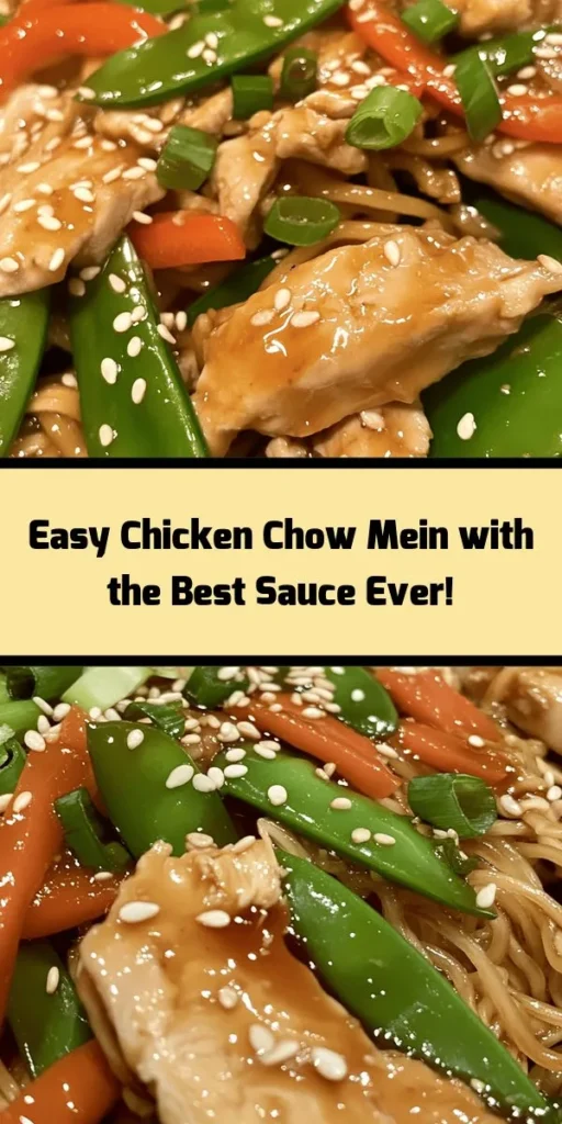 Get ready to enjoy a flavorful twist on a classic dish with this Chicken Chow Mein recipe! Tender chicken, vibrant veggies, and hearty chow mein noodles come together in a delightful homemade sauce featuring soy, oyster, and hoisin sauces. Perfect for a quick weeknight dinner or a tasty meal prep option, this dish is ready in just 30 minutes. Don't forget to garnish with sesame seeds for an added crunch! Dive into this delicious recipe today!