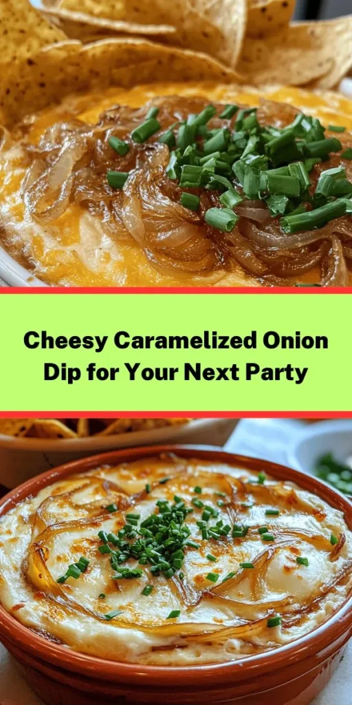 Indulge in this Cheesy Caramelized Hot Onion Dip, a creamy, flavorful dish perfect for gatherings! With sweet caramelized onions, rich cream cheese, and a blend of cheddar and Parmesan, this dip is a crowd-pleaser. Simply sauté the onions, mix with the creamy base, and bake until bubbly. Serve with tortilla chips or fresh veggies for a delicious snack. It's easy to make and sure to impress your guests at any party or game day!