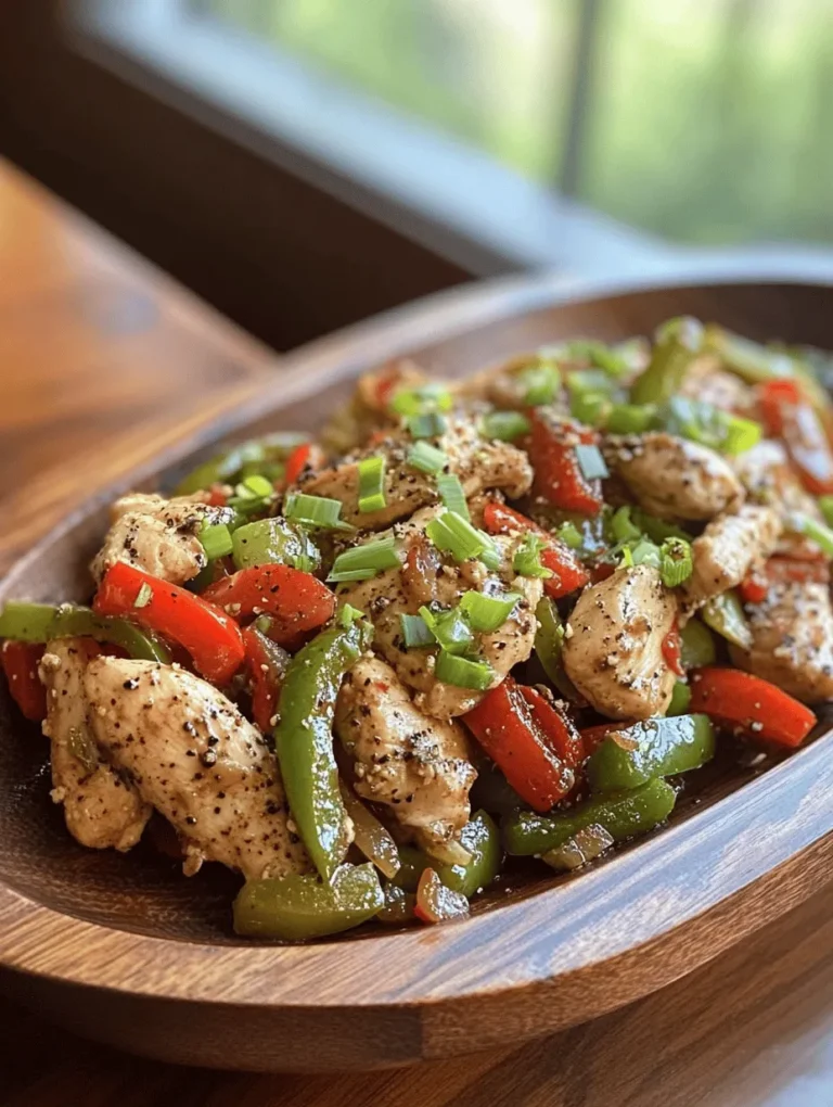 If you're on the hunt for a dish that brings a delightful kick to your dinner table, look no further than Spicy Peppery Delight: Black Pepper Chicken. This dish expertly balances spice, savory notes, and aromatic flavors, making it a favorite among spice enthusiasts and casual diners alike. The robust essence of black pepper takes center stage, enhancing the tender chicken and vibrant vegetables, while the umami-rich sauces elevate the dish to tantalizing heights.
