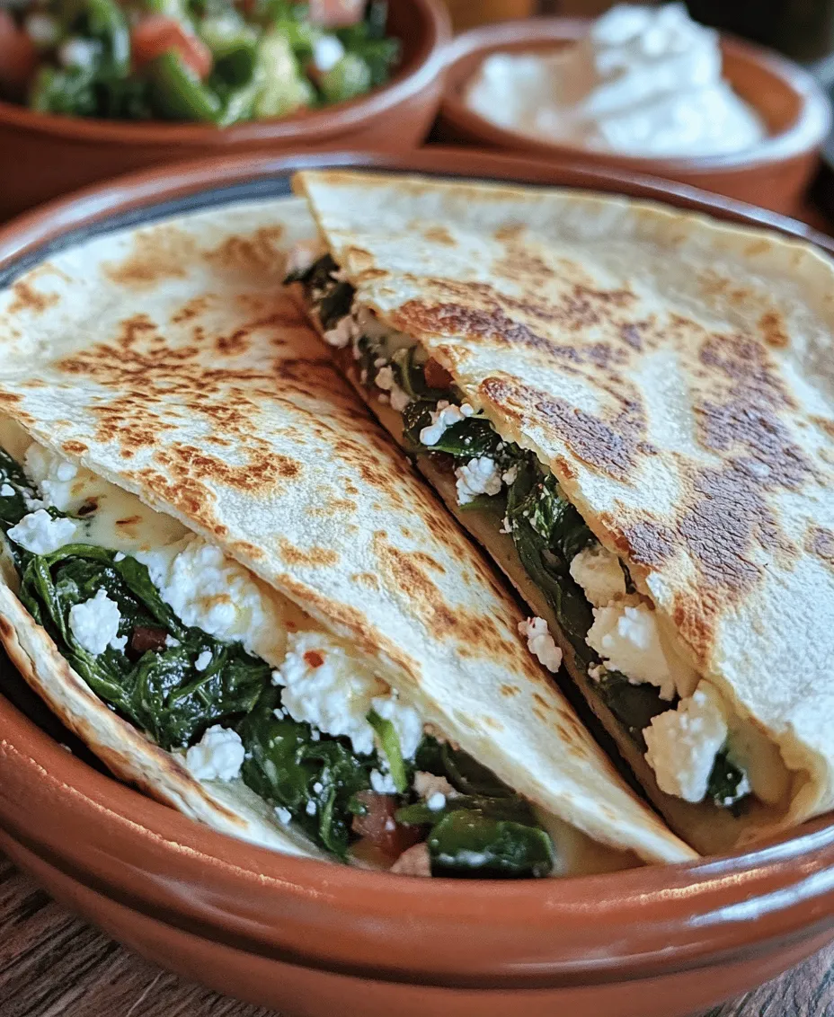 To create the perfect spinach and feta quesadillas, it’s essential to understand the main components that contribute to their deliciousness and nutritional value. Let’s explore each ingredient and see what makes them a fantastic choice for this dish.