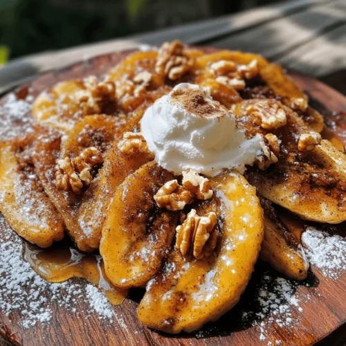 When it comes to desserts, simplicity often holds the key to satisfaction. Pan-fried bananas are a prime example of how a humble fruit can be transformed into a sumptuous, gourmet treat that delights the senses. This Sizzling Cinnamon Delight recipe takes the ordinary banana and elevates it to new heights through the magic of pan-frying. With a preparation time that clocks in around 10 minutes, it's the perfect solution for a last-minute dessert, a sweet breakfast addition, or a delightful afternoon snack.