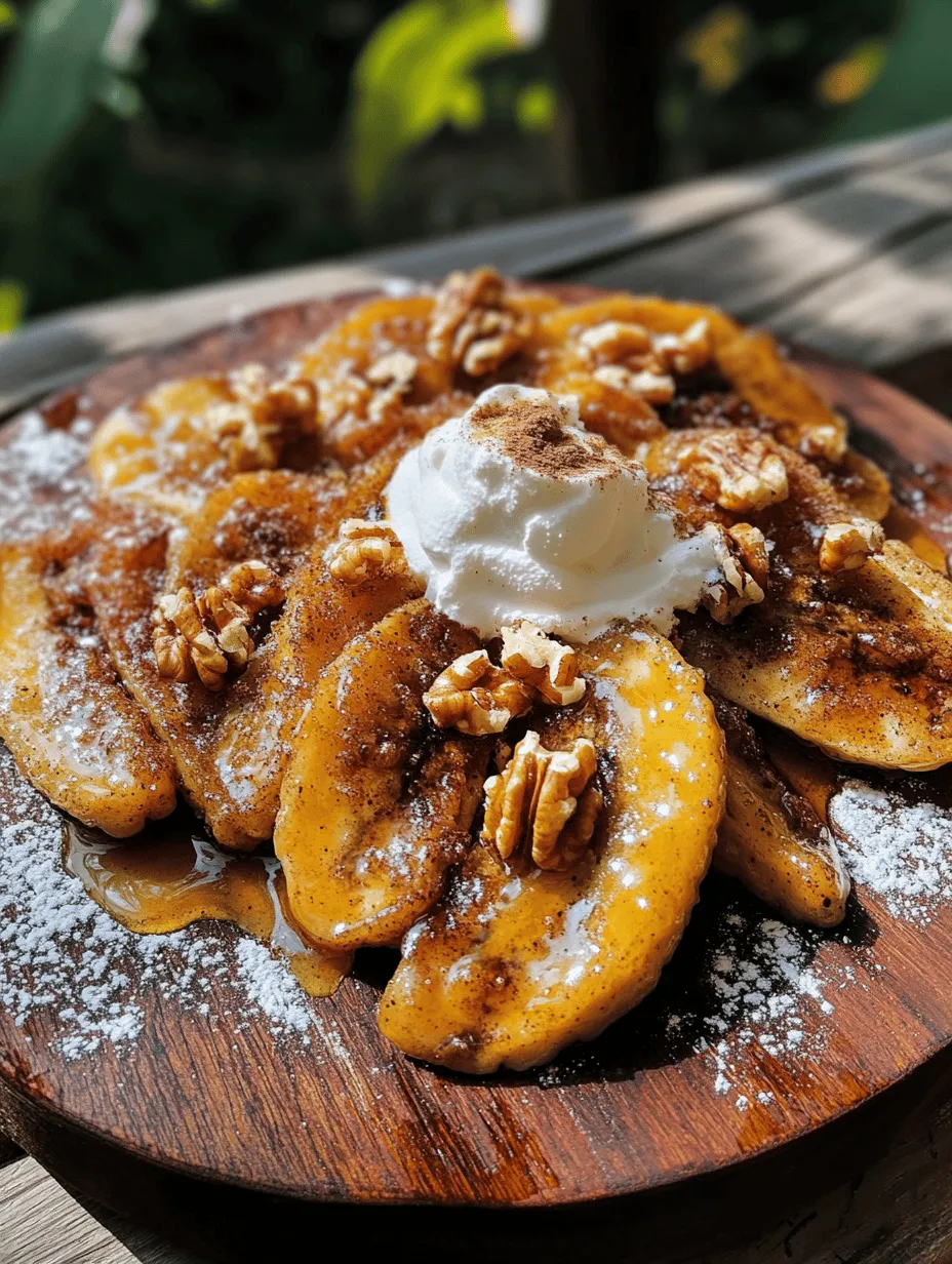 When it comes to desserts, simplicity often holds the key to satisfaction. Pan-fried bananas are a prime example of how a humble fruit can be transformed into a sumptuous, gourmet treat that delights the senses. This Sizzling Cinnamon Delight recipe takes the ordinary banana and elevates it to new heights through the magic of pan-frying. With a preparation time that clocks in around 10 minutes, it's the perfect solution for a last-minute dessert, a sweet breakfast addition, or a delightful afternoon snack.