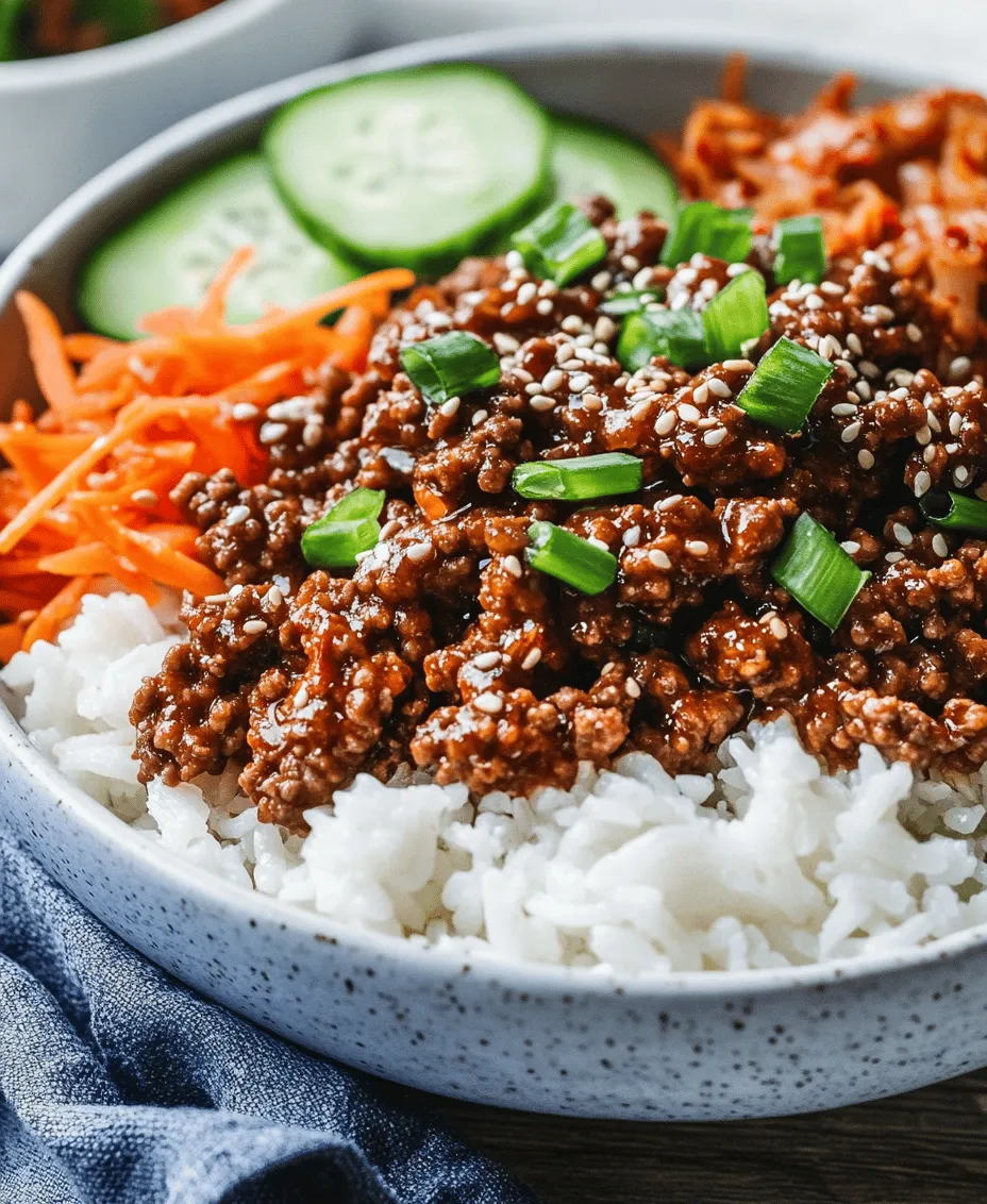 Are you looking for a quick, delicious, and healthful meal option that brings the rich flavors of Korean cuisine right into your home kitchen? The Savory Korean Ground Beef Bowl is exactly what you need. This dish offers a perfect blend of taste and nutrition, making it an excellent choice for busy weeknights or even a casual weekend dinner with family and friends. The beauty of this recipe lies not just in its tantalizing flavors, but also in its ease of preparation. With minimal cooking time, you can whip up a wholesome meal that satisfies your cravings while keeping your diet balanced.
