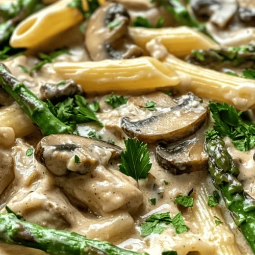 To create a truly memorable Creamy Mushroom and Asparagus Chicken Penne, it’s crucial to understand the role each ingredient plays in the dish. Let’s take a closer look at the main components and their nutritional benefits.
