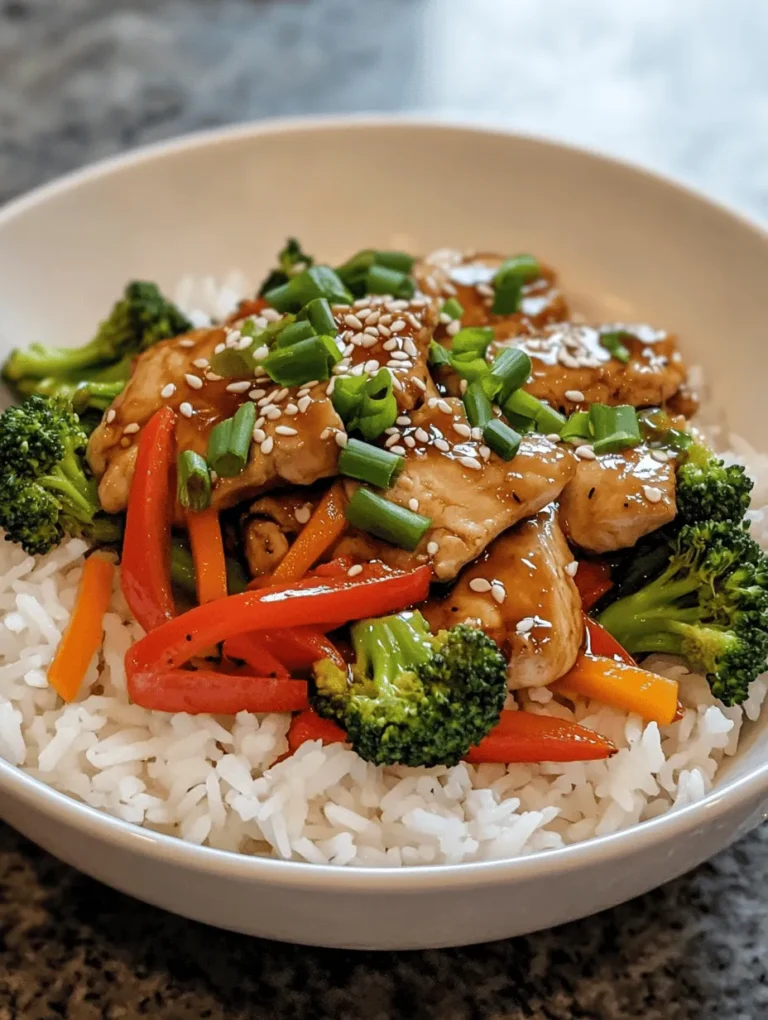 The Teriyaki Chicken Rice Bowl is a delightful fusion of flavors that brings the essence of Japanese cuisine right to your dinner table. This dish perfectly balances tender marinated chicken, vibrant vegetables, and fluffy jasmine rice, creating a wholesome and satisfying meal. It's a dish that appeals to both the eyes and the palate, making it a perfect choice for family dinners or entertaining guests. The subtle sweetness of the teriyaki sauce combined with the savory notes of grilled chicken and the freshness of vegetables creates a symphony of flavors that is hard to resist.