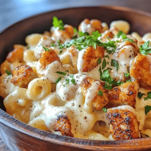 In the world of comfort food, few dishes can compete with the warm embrace of a well-made mac and cheese. This beloved classic has been a staple in homes and restaurants for generations. It’s a dish that evokes childhood memories and brings family together around the dinner table. However, while traditional mac and cheese is undeniably delicious, the Creamy Honey Pepper Chicken Mac and Cheese Delight steps it up a notch, transforming a simple dish into a culinary masterpiece.