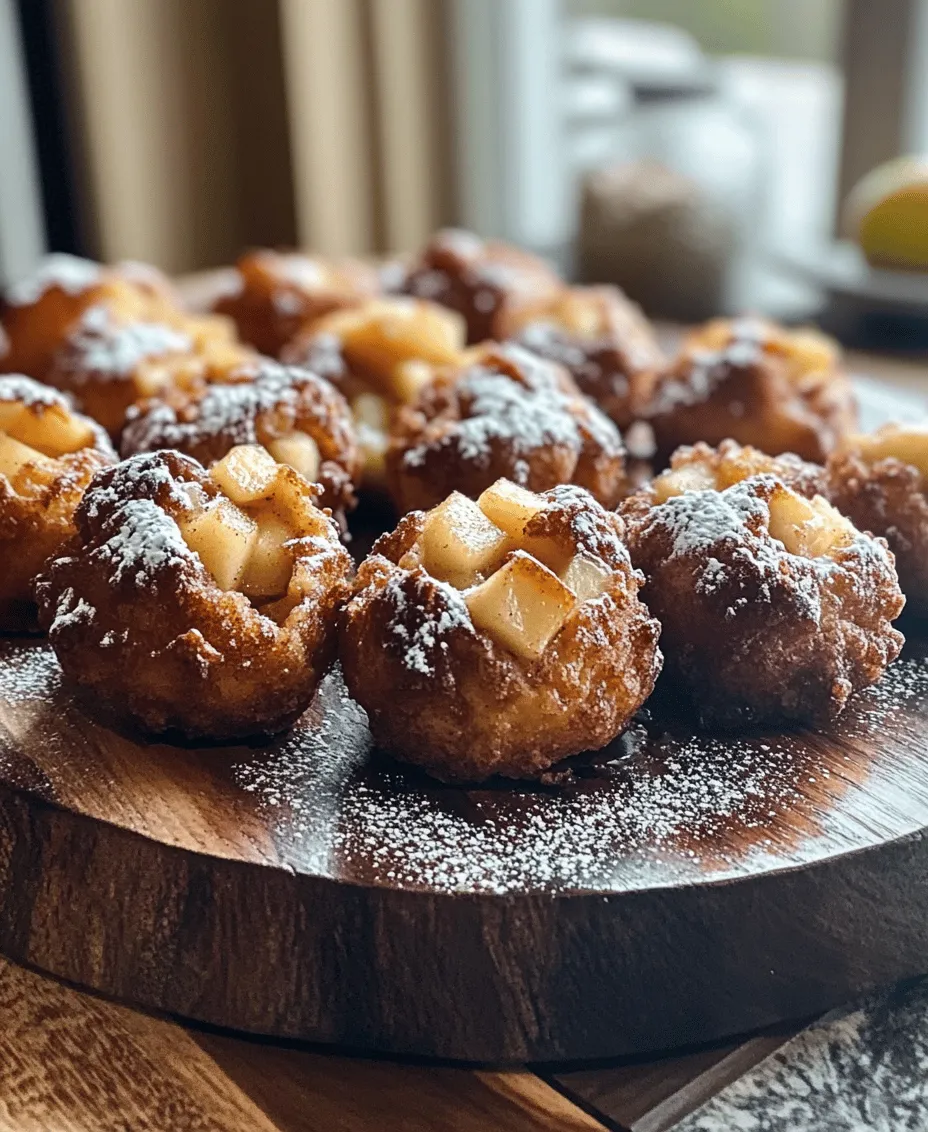 To create the perfect apple fritter bites, the first step is to prepare the batter. Start by sifting together the dry ingredients: all-purpose flour, sugar, baking powder, and a pinch of salt. Sifting not only helps to aerate the flour, ensuring a light and fluffy texture, but it also breaks up any clumps that may have formed. In a separate bowl, whisk together the wet ingredients: eggs, milk, and vanilla extract. It's essential to combine these ingredients thoroughly to create a smooth mixture.
