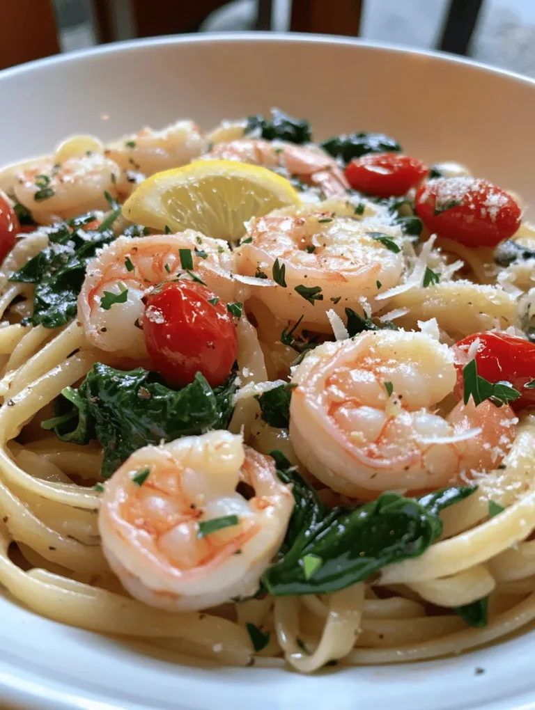 If you're searching for a dish that encapsulates vibrant flavors while being quick and easy to prepare, look no further than Lemon Garlic Shrimp Pasta with Spinach. This delightful recipe marries the zesty brightness of lemon with the rich aroma of garlic, complemented by the fresh, nutrient-packed greens of spinach. Whether you're planning a casual weeknight dinner or hosting a special gathering, this dish is sure to impress with its stunning presentation and mouthwatering taste.